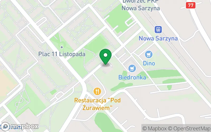Lokalizacja: Przedszkole Samorządowe Jedyneczka w Nowej Sarzynie