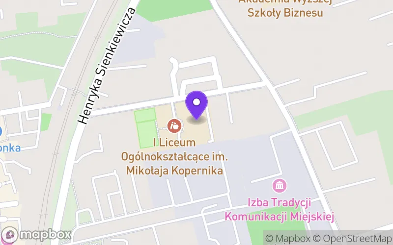 Lokalizacja: I Liceum Ogólnokształcące im. Mikołaja Kopernika w Będzinie
