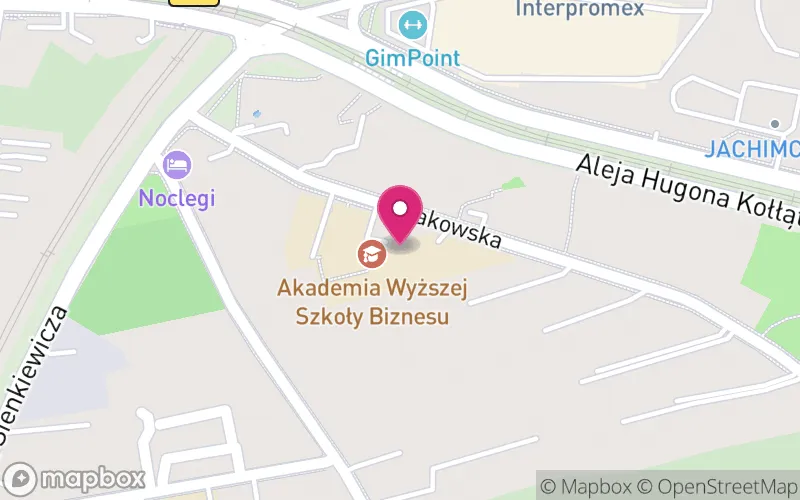 Lokalizacja: Akademia Wyższej Szkoły Biznesu