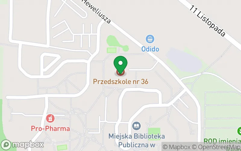 Lokalizacja: Przedszkole nr 36 w Zabrzu