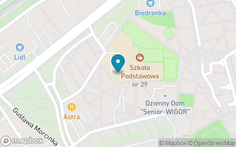 Lokalizacja: Szkoła Podstawowa nr 29 z Oddziałami Sportowymi im. Alfreda Szklarskiego w Dąbrowie Górniczej
