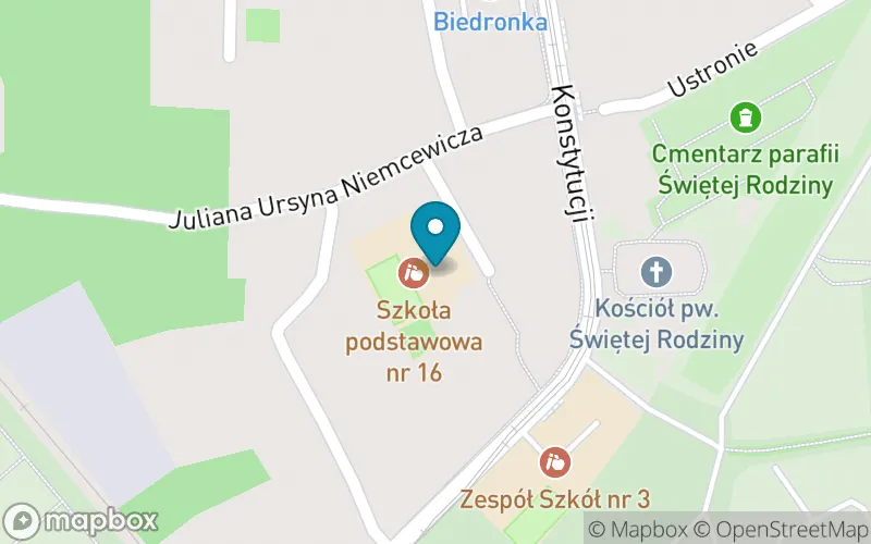 Lokalizacja: Szkoła Podstawowa nr 16 im. Marii Konopnickiej