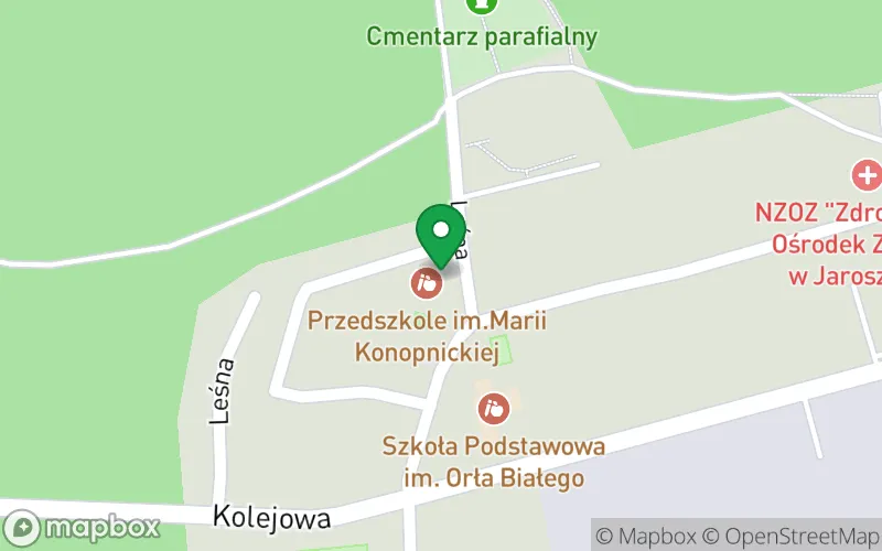 Lokalizacja: Przedszkole im. Marii Konopnickiej w Jaroszowcu