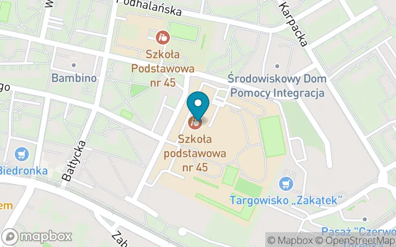Lokalizacja: Szkoła Podstawowa nr 45