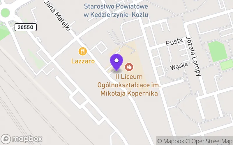 Lokalizacja: II Liceum Ogólnokształcące im. Mikołaja Kopernika