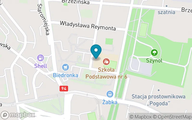 Lokalizacja: Szkoła Podstawowa nr 6 im. Księdza Grzegorza Gerwazego Gorczyckiego