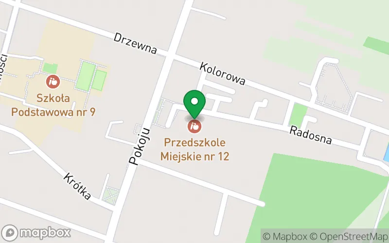 Lokalizacja: Przedszkole Miejskie nr 12 w Będzinie