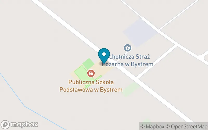Lokalizacja: Szkoła Podstawowa w Bystrem