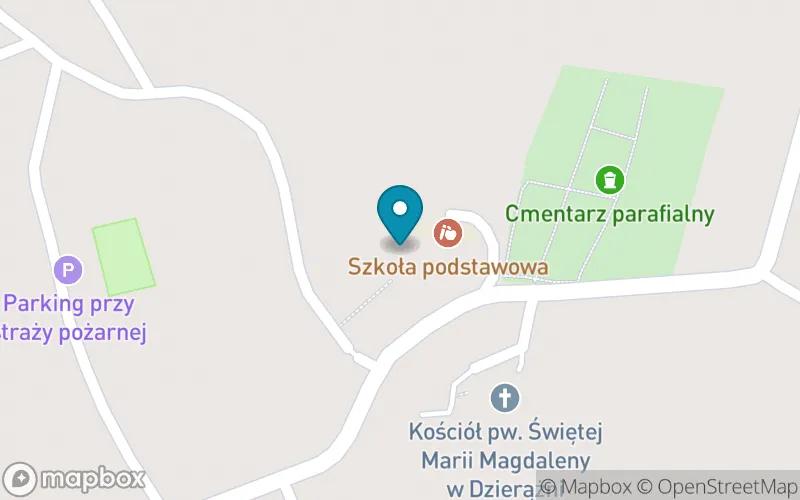Lokalizacja: Szkoła Podstawowa w Dzierążni
