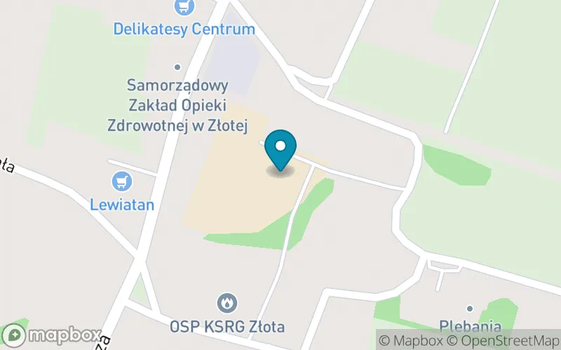 Lokalizacja: Szkoła Podstawowa w Złotej