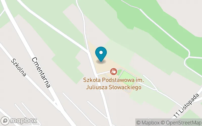 Lokalizacja: Szkoła Podstawowa im. Juliusza Słowackiego w Rogoźniku