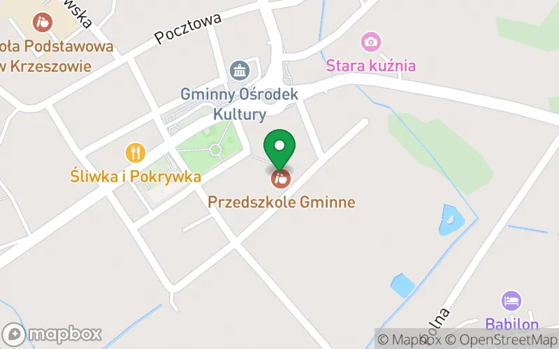 Lokalizacja: Przedszkole Gminne w Krzeszowie