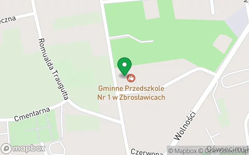 Lokalizacja: Przedszkole w Zbrosławicach
