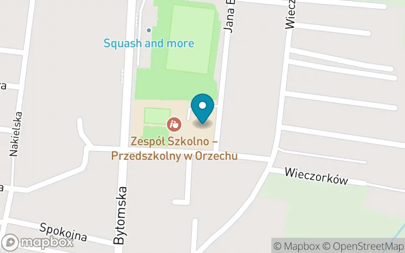 Lokalizacja: Szkoła Podstawowa im. Rodziny Wieczorków w Orzechu