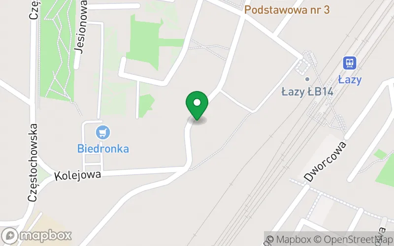 Lokalizacja: Niepubliczne Przedszkole "Biedroneczki" w Łazach