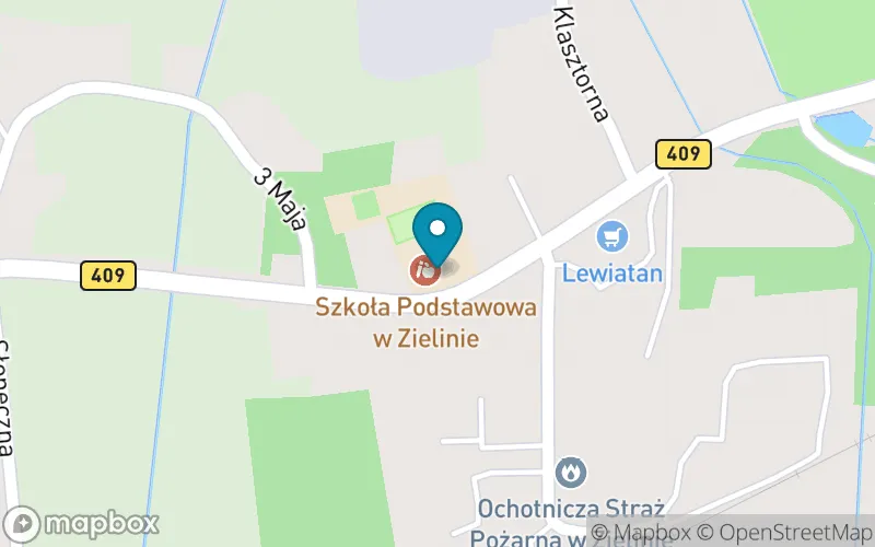 Lokalizacja: Szkoła Podstawowa w Zielinie