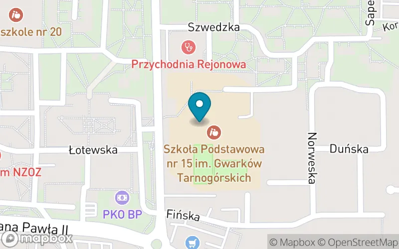 Lokalizacja: Szkoła Podstawowa nr 15 im. Gwarków Tarnogórskich
