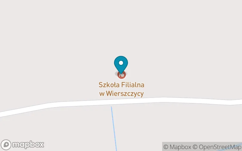 Lokalizacja: Szkoła Filialna w Wierszczycy