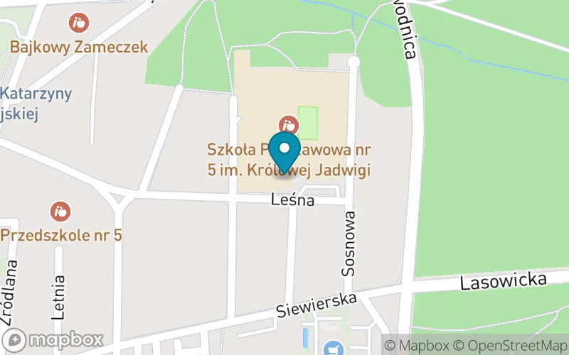 Lokalizacja: Szkoła Podstawowa nr 5 im. Królowej Jadwigi
