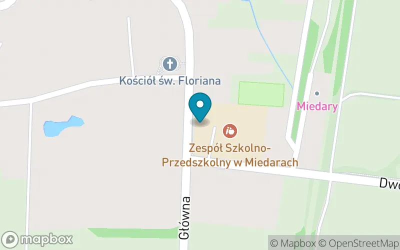 Lokalizacja: Szkoła Podstawowa w Miedarach