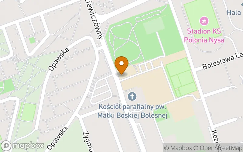 Lokalizacja: Szkoła Policealna nr 3 w Nysie Dzienna