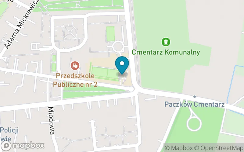 Lokalizacja: Publiczna Szkoła Podstawowa nr 2 w Paczkowie