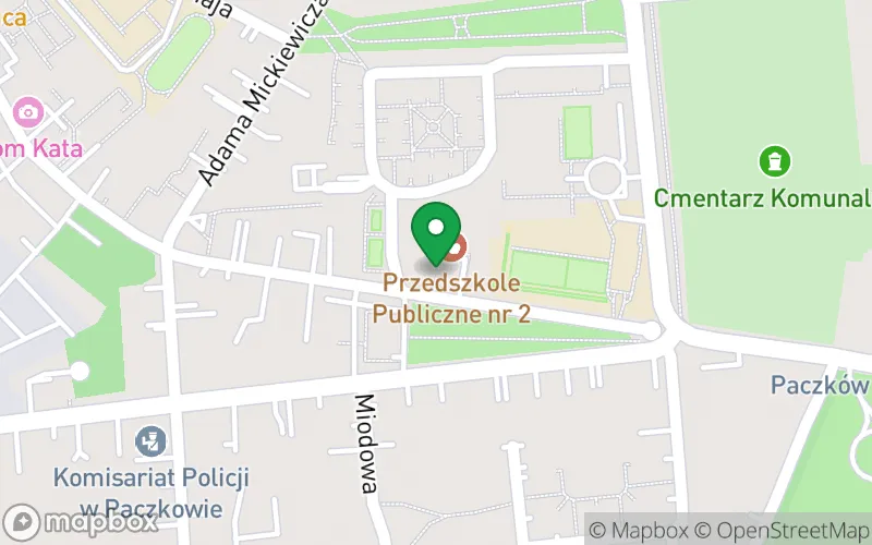 Lokalizacja: Przedszkole Publiczne nr 2 w Paczkowie