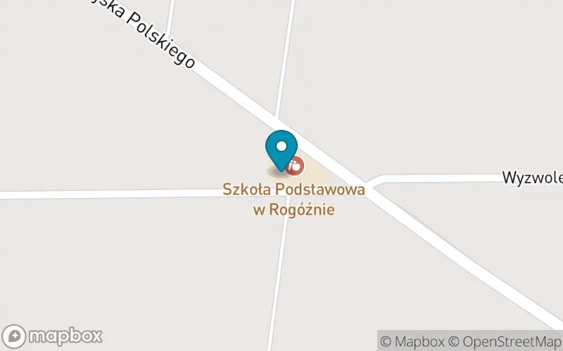 Lokalizacja: Szkoła Podstawowa w Rogóźnie