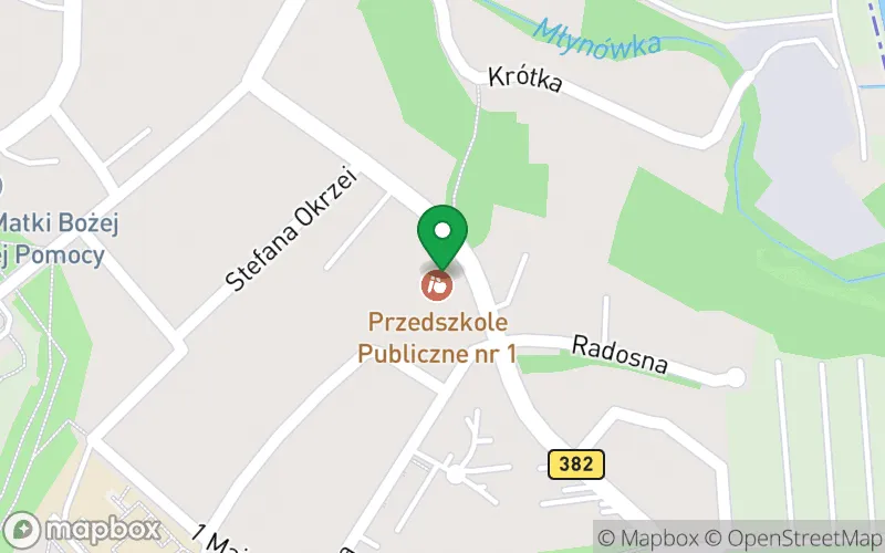 Lokalizacja: Przedszkole Publiczne nr 1 w Paczkowie