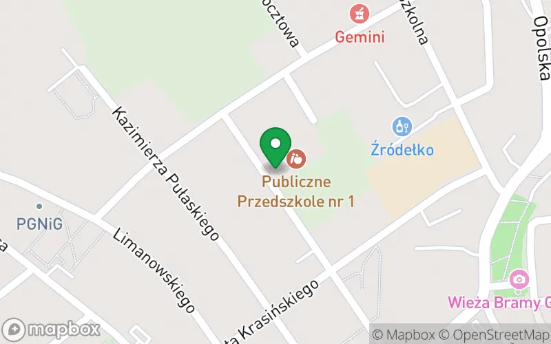 Lokalizacja: Przedszkole Publiczne nr 1 w Krapkowicach