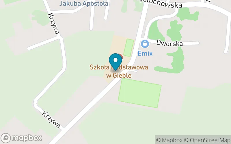 Lokalizacja: Szkoła Podstawowa w Gieble