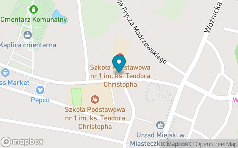 Lokalizacja: Szkoła Podstawowa nr 1 im. Ks. Teodora Christopha w Miasteczku Śląskim