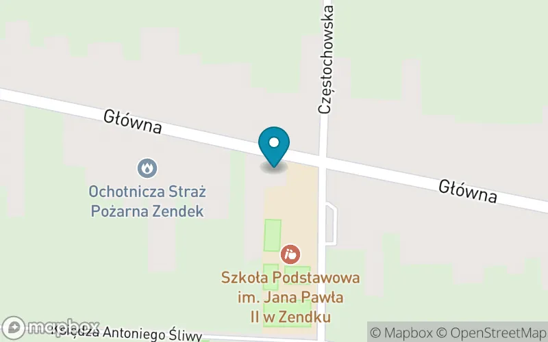 Lokalizacja: Szkoła Podstawowa im. Jana Pawła II w Zendku
