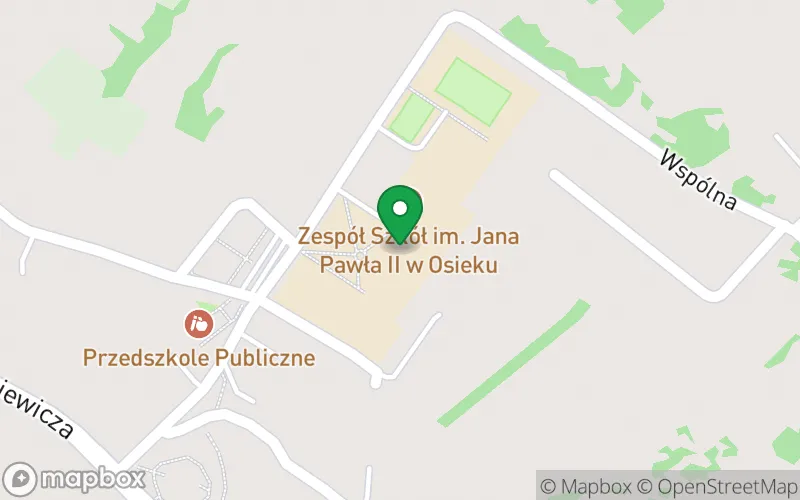 Lokalizacja: Zespół Szkół im. Jana Pawła II w Osieku Publiczne Przedszkole w Osieku