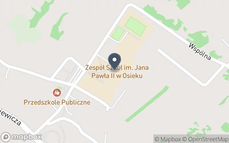 Lokalizacja: Zespół Szkół im. Jana Pawła II w Osieku