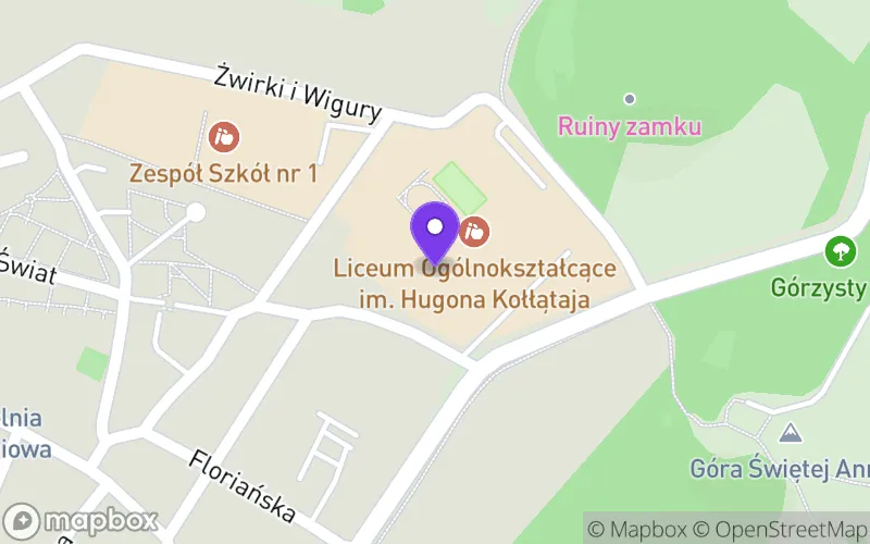 Lokalizacja: Liceum Ogólnokształcące im. Hugona Kołłątaja