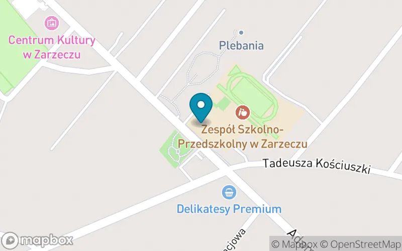 Lokalizacja: Publiczna Szkoła Podstawowa im. Św. Stanisława Kostki w Zarzeczu