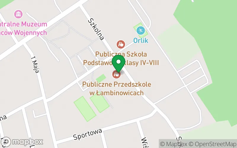Lokalizacja: Publiczne Przedszkole w Łambinowicach