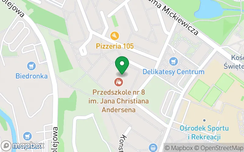 Lokalizacja: Przedszkole nr 8 im. Jana Christiana Andersena z Oddziałami Integracyjnymi w Staszowie