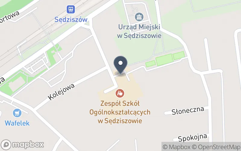 Lokalizacja: Zespół Szkół Ogólnokształcących w Sędziszowie