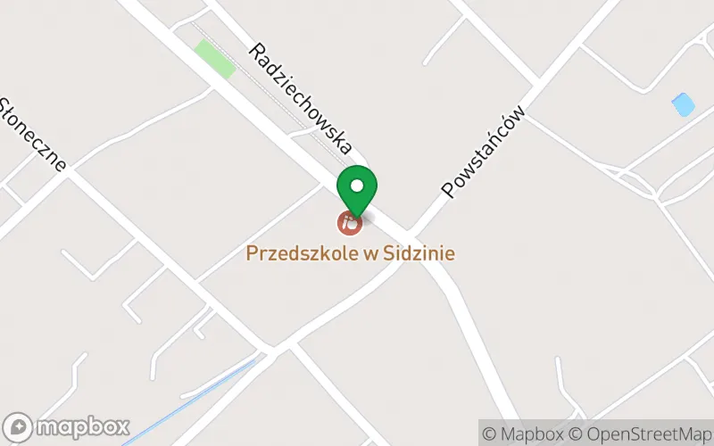 Lokalizacja: Zespół Szkolno-Przedszkolny Przedszkole w Sidzinie