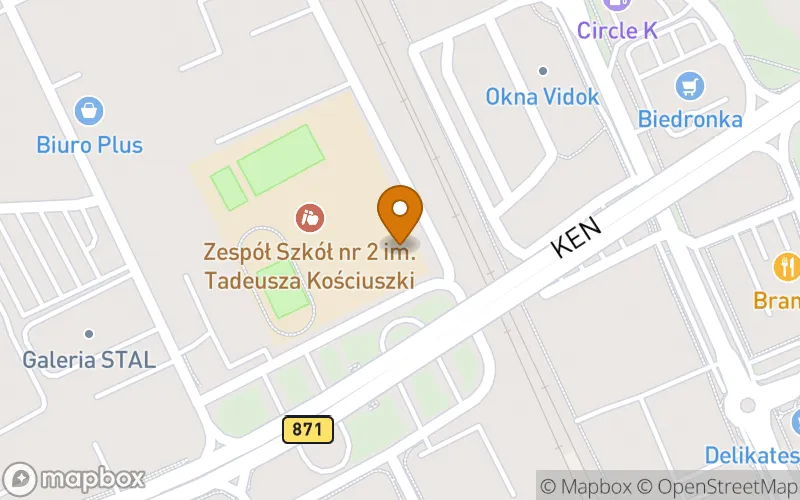 Lokalizacja: Szkoła Policealna nr 2 w Zespole Szkół nr 2 im. Tadeusza Kościuszki w Stalowej Woli