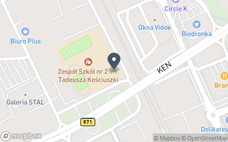 Lokalizacja: Zespół Szkół nr 2 im. Tadeusza Kościuszki w Stalowej Woli