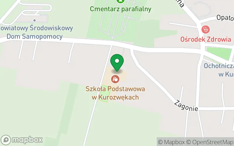 Lokalizacja: Przedszkole w Kurozwękach