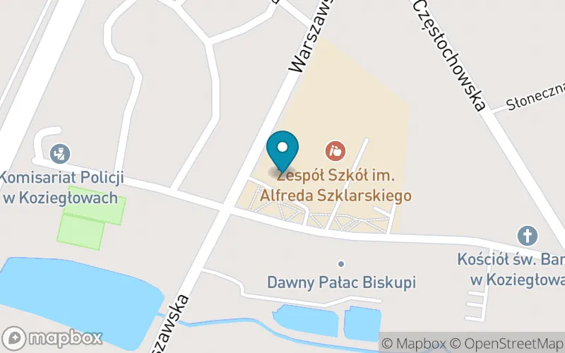 Lokalizacja: Szkoła Podstawowa im. Alfreda Szklarskiego w Koziegłowach