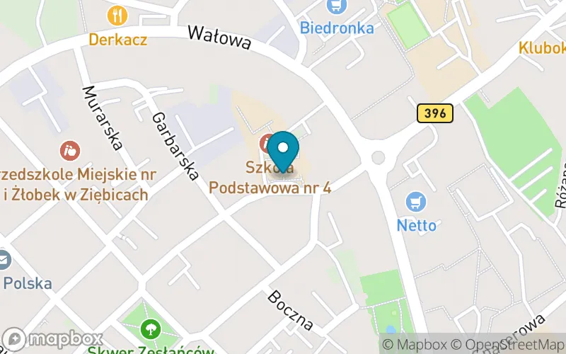 Lokalizacja: Szkoła Podstawowa nr 4 w Ziębicach