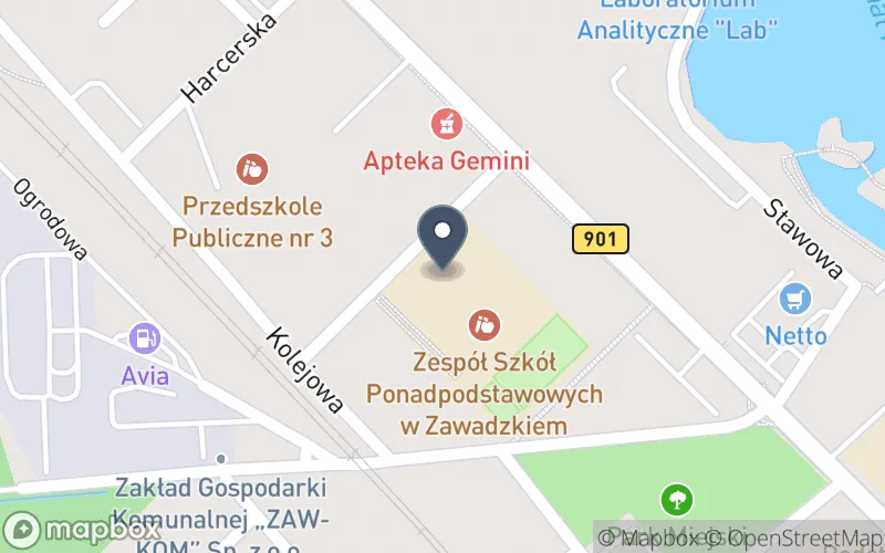 Lokalizacja: Zespół Szkół Ponadpodstawowych w Zawadzkiem