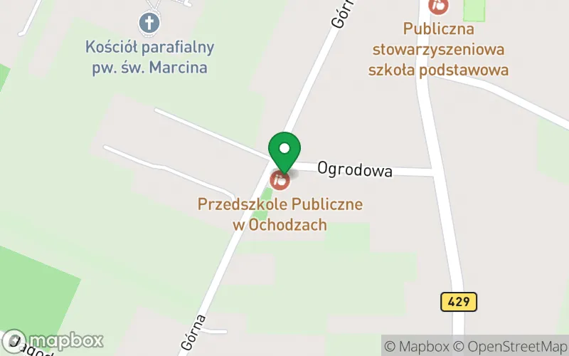 Lokalizacja: Przedszkole Publiczne w Ochodzach