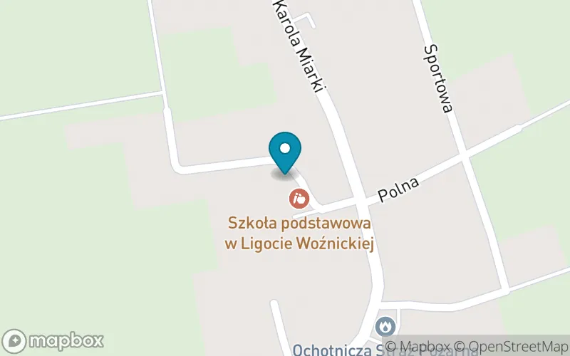Lokalizacja: Szkoła Podstawowa w Woźnikach - Ligota Woźnicka
