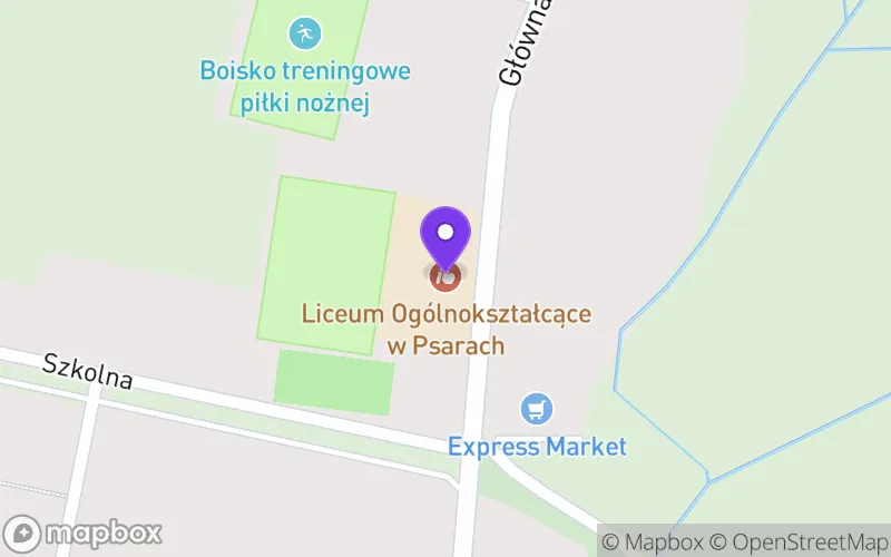 Lokalizacja: Liceum Ogólnokształcące w Psarach